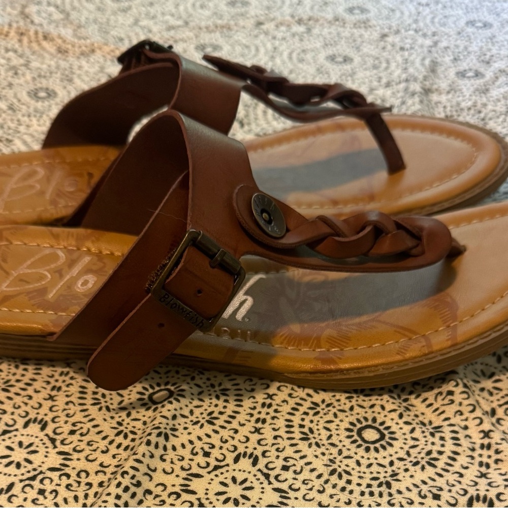 Blowfish Tan Braided Sandals for Women